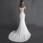 Charming Sheath Off the Shoulder Wedding Dress  Sexy Sweetheart  Court Train Bridal Gowns