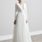Verngo Simple A-line Wedding Dress Open Back Wedding Gowns