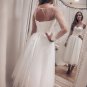 Wedding Dress Short Light Champagne Long Sleeve Puff A-Line Tulle Sweetheart Bridal Gowns