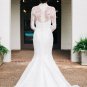 Bohemian lace long sleeve country garden wedding dress