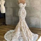 Elegant Full Lace Wedding Dresses Mermiad Beach Wedding Gowns