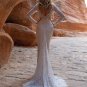Lace Long Sleeve Mermaid Wedding Dress Chic Bohemia Open Back Sexy V Neck Boho Bridal Gowns