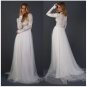 Bohemian Wedding Dresses Long Sleeves Appliques Beach Bridal Gowns