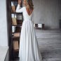 Boho Wedding Dress Long Sleeves High Low Backless Elegant  Bohemia Bridal Wedding Gowns