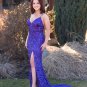 Luxurious Mermaid V Neck Sequins Prom Dress