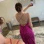 Sequined Prom Dresses Long Side Split Sexy Cocktail Party Bride Evening Gowns