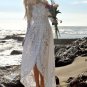 Boho Long Sleeve Lace Beach Wedding Dress