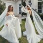 Elegant Beach Wedding Dresses A Line Lace Applique Long Sleeves Boho Bridal Gowns
