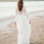 Vintage Beach Lace Bridal Gown Scoop Backless Boho Bohemain A-line Wedding Dresses