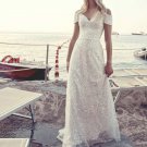 Off the Shoulder Sparkly Plus Size Wedding Dress Bridal Gown