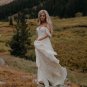 Beach Bohemian Wedding Dresses A Line Tulle Off the Shoulder Bridal Gowns