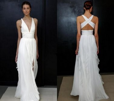 Beach Wedding Dresses for Greek Goddess Simple  Boho Bridal Gowns