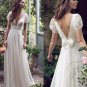 New Short Sleeve Wedding Dress Bridal Gowns