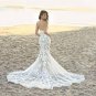Stunning Mermaid Wedding Dresses Sweetheart Tulle Lace Appliques Bridal Gown