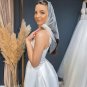 Sexy Wedding Dresses Spaghetti Straps Satin A-Line Bride Gowns