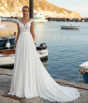 Bohemian Wedding Dress Robe De MariÃ©e Lace Chiffon Beach Bride Dresses