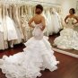 Elegant Lace Mermaid Wedding Dresses Sweetheart sleeveless Ball Gowns