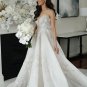 Gorgeous A Line Wedding Dress Sexy Sweetheart Neck Lace Flowers Bridal Gowns
