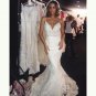 Sexy Backless Mermaid Wedding Dress  Spaghetti Straps Fashion V-Neck Bridal Gown