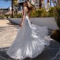 A-Line Boho Lace Wedding Dress For Women Sleeveless V-Neck Bridal Gowns