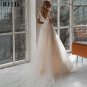 Boho Wedding Dresses Backless Lace Appliques Beach Bride Gowns