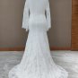 Boho V Neck Long Bell Sleeve Backless Cut Out Lace Destination Elopement Bridal Gown
