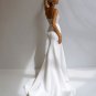 Beded Pearl Sheath Mermaid Wedding Dresses Spaghetti Straps Sweatheart Satin Bridal Gowns