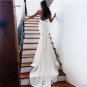 Beach Wedding Dresses Mermaid Bridal Dress Spaghetti Straps Backless Crepe Boho Bride Gowns