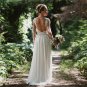 Boho Wedding Dresses for Women Long Sleeve Lace Appliques A-Line Bohemian Bridal Gowns
