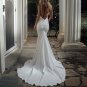 Boho Wedding Dresses for Women Mermaid Spaghetti Straps Backless Sexy Beach Bride Dress