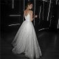 Glitter Wedding Dresses for Women Spaghetti Backless A-Line Princess Bridal Gowns