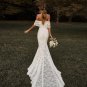Off the Shoulder Boho Wedding Dresses Mermaid  Lace Elegant Beach Bridal Gowns