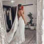 Beautiful Mermaid V Neck Spaghetti Straps Wedding Dress