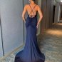 joyfunear Crisscross Tied Backless Mermaid Hem Floor Length Prom Dress