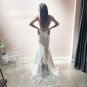 Beautiful Mermaid Sweetheart Satin Wedding Dresses with Lace Appliques