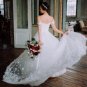 Clustered Petals Skirt Wedding Dress Off-the-shoulder