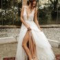 Fabulous Tulle V-neck A-line Backless Wedding Gowns