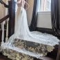 Boho Wedding Dresses Sexy garden Tiered Skirts Bride Dress Spaghetti Straps Weeding Gowns