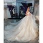Ivory Tulle Strapless Sweetheart Floor-length Ball Gown Wedding Dress