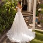 Off Shoulder Sweetheart Beaded Appliqued Beach Bridal Gown