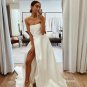 Elegant Sexy Strapless Off-Shoulder Wedding Dress Backless Bridal Gown
