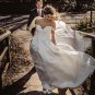 Off-Shoulder Short Sleeves Sweetheart Wedding Dress Bridal Gown