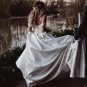 Off-Shoulder Short Sleeves Sweetheart Wedding Dress Bridal Gown