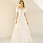 Short Sleeves Bride Gown Sweetheart Wedding Dress A-Line Wedding Gown