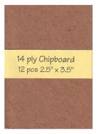 heavy-duty Chipboard 12 precut blank art cards