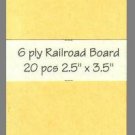 6 ply buff Railroad Board precut blank art cards