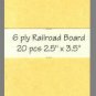 6 ply buff Railroad Board precut blank art cards