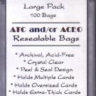 100 Resealable clear bags