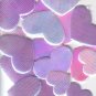 small puffy Iridescent Heart embellishments