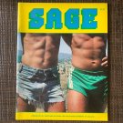 [dead stock] SAGE (1975) MUSTANG STUDIOS Gay Vintage Magazine Male Nudes Jocks Chicken Muscle